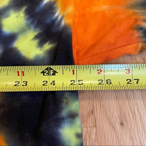 Tie dye Halloween candy corn spiral tshirt unisex 3XL - Picture 4 of 5